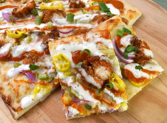 Nashville Hot Crispy Chicken Pizza - Item # 1204 - Dave's Fresh Marketplace Catering RI